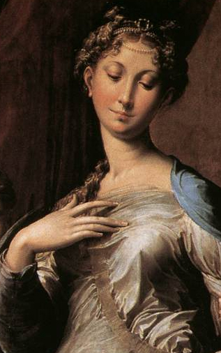 Girolamo Parmigianino Madonna with Long Neck